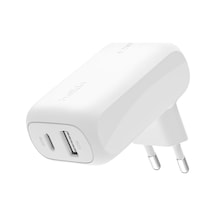 42w 2 Portlu Duvar Şarj Cihazı, Usb-c + Usb-a Şarj Cihazı, 15, 15 Plus, 15 Pro, 15 Pro Max, 14, 14 Pro Max, 13, Galaxy S24, S23, Plus, Ultra, İpad, Airpods Ve Daha Fazlası