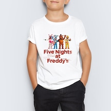 Five Nights At Freddy'S Unisex Çocuk Tişört T-Shirt Mr-03 Çok Renkli