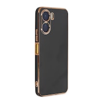 Vivo Y16 Kılıf Volet Silikon - Siyah -