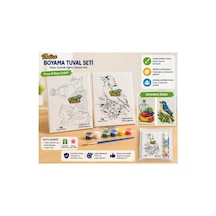 Notica Boyama Tuval Seti Hazır Çizimli Eğitici Resim Kiti 25x35