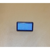 Mini Dikdörtgen Mavi Renk Reflektör 2 Adet 6mm Vidalı