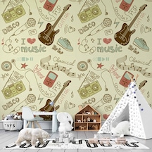 Müzik Çocuk Odası Duvar Kağıdı Baskı