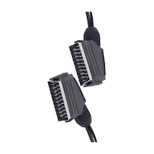Powermaster Pm-2912 Standart 1.2 Metre 7 Mm Tırnaklı Scart Scart Kablo