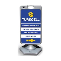 Turkcell   Reklam ve Yönlendirme Uyari Dubasi A Tabela Gri