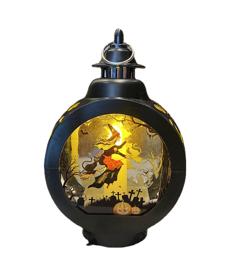 Adet Cadılar Bayramı Jack-o-lantern Kurmalı Fener Süsü Cadı Led Işık Hayalet Festivali Dekorasyon Gece Lambası Midilli Işığı Diğer