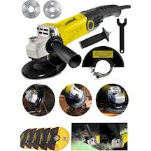Stilmax STM35AG 3500 W Devir Ayarlı Spiral Taşlama Makinesi + Taşlama 125 MM 5 Adet