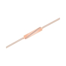 Gülaylar - Altın 14 Ayar Plaka Bileklik N11.15431 Sarı Altın
