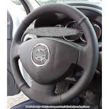 Dacia Lodgy Araca Özel Deri Direksiyon Kılıfı Noktalı Düz