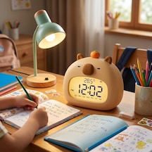 Tr Margo Toys Capybara Dijital Masa Saati Termometreli Ve Gün Göstergeli