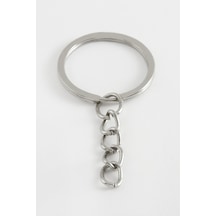 İnce - 555 - Anahtarlık Aparatı 3 Cm - Muratech - Gümüş Rengi