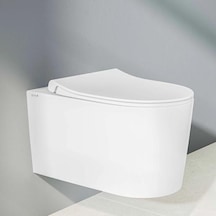 VitrA Nest Quantumflush Beyaz Asma Klozet Ve Duroplast Yavaş Kapanan Kapak 7870b403-0090