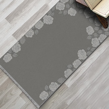 Evaşk Namazlık Dokuma Halı Kaymaz Muslumana Seccade 80 x 130 KOYU GRİ EVAŞK412A66