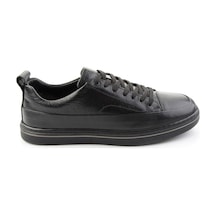 Bambi Siyah Siyah Floter Hakiki Deri Erkek Sneaker E01807061043