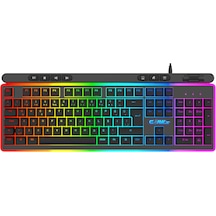 K1 360 Özelleştirilebilir Rgb & Yazılımlı Full Membran 104+7 Tuşlu Ekstra Multimedya/rollover Ses Kontrol Mekanizmalı Gaming Klavye