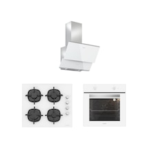 Silverline BO6501W01 - CS5343W01 - 3490 Oslo 60 Beyaz Ankastre Set