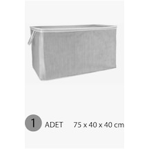 1 Adet Maxi 75 X 40 X 40 Cm Katlanabilir Yıkanabilir Fermuarlı Kulplu Yastık Yorgan Hurcu Nefes Alab Diğer