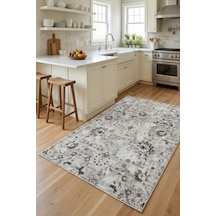 Raschel Carpet Premium Yıkanabilir Leke Tutmaz Modern Mutfak Halısı Antik Seri Özel Seri Kaymaz Taban Halı Yolluk Kilim Rc Antık Mutfk Bej