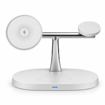 3in 1 Kablosuz Şarj Standı 15w Telefon Akıllı Saat Kulaklık Şarj İstasyonu 15w Kablosuz Şarj