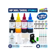 Asyaink Hp Deskjet 2722 305 / 305xl Uyumlu Kartuş Dolum Seti 4x100 Ml