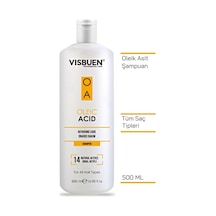 Visbuen Oleik Asit 14 Doğal Aktifli Yıpranmış Saçlar İçin Onarıcı Bakım Şampuanı 500 ML