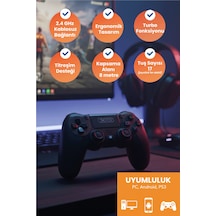 Gp4 2.4g Wireless Kablosuz Pilli Analog 2 Adet Oyun Kolu - Joystick