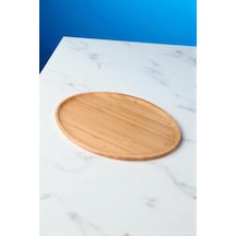 Bambu Servis Tepsi Oval Küçük 24 15cm Bambu Sunumluk Oval Diğer