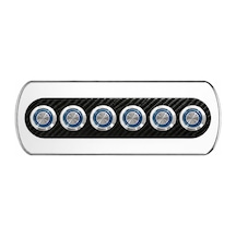 Labarka 6'lı Krom Switch Panel Sigortalı Korna Butonlu 12-24V