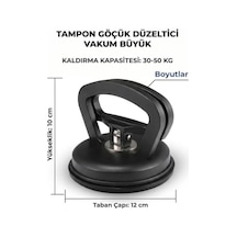 Çok Amaçlı Vakumlama Araç Göçük Düzeltme Kaporta Çektirme Aparatı Vantuz Büyük Boy 12 Cm