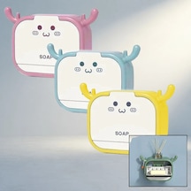 Figürlü Sabunluk Kutusu Askılık 1 Adet 000 Açık Krem