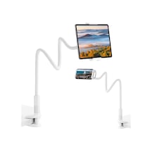 Saiji Datura Is 100cm Akrobat Flexible Ayarlanabilir Telefon Tablet Tutucu Beyaz