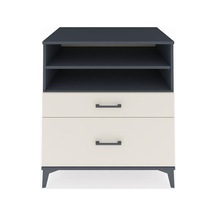 Kronos Şifonyer 2 Raflı 2 Çekmeceli 88x59x96 Antrasit-aytaşı Antrasit