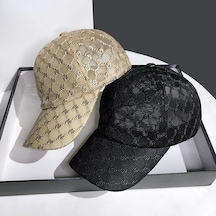 Haki Kadın Moda Örgü Ayarlanabilir Güneş Beyzbol Şapkası Adjustable
