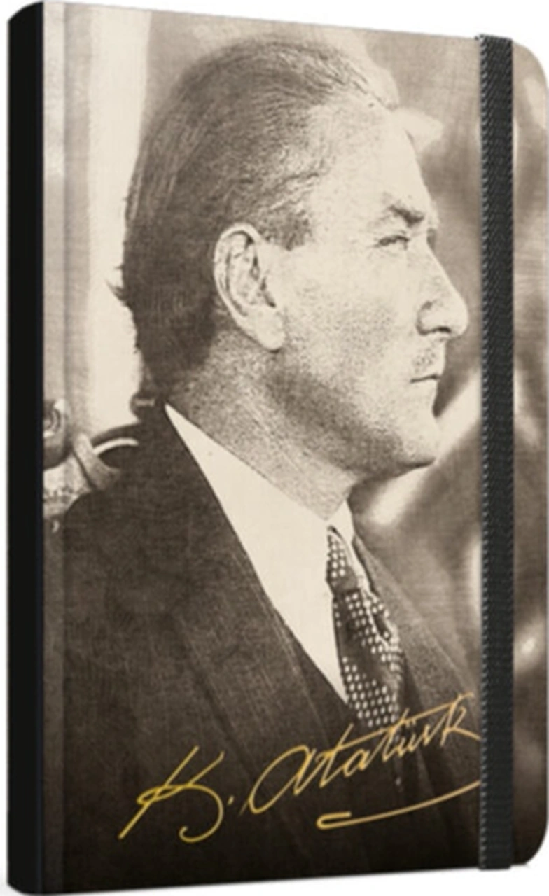 Atatürk Sert Kapak Not Defteri 13x21cm -120 Yaprak Çizgili 3 Lü Paket