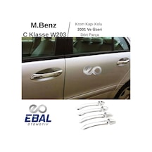 Ebal Otomotiv Mercedes C Klasse W203 Krom Kapı Kolu 4 Kapı 2001 Üzeri P. Çelik