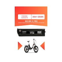 Rks Rsı-x-pro Uyumlu 36v 20ah Elektrikli Bisiklet Bataryası Siyah