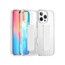 Apple iPhone  Uyumlu,  16 Pro Max Kılıf Alfa Magsafe Standlı Kapak - Şeffaf