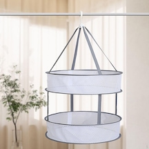 Jms Taşınabilir Katlanır Kazak Kurutma Rafı Elbise Asılı Kurutucu S Beyaz - Gri