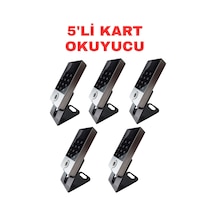 Sr-214 Lcd Em-w Ip68 Parmak İzi Kart Şifre Okuyucu Lcd Ekranlı Metal Kasa 125 Khz 5 Adet