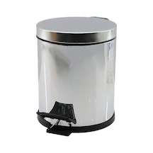 Beray Bry-0343 Qs-452 No-3 Çöp Kovası Çap: 18cm Y: 22.3cm 3lt Pedallı Krom Metal