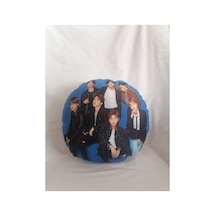 Kpop Bts Grup Üyeleri Desenlı Tasarım Yastık Çok Renkli