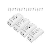 Youtek 10a Akıllı Ev Anahtarı, Wifi+bluetooth İkili Mod, Tuya Uygulaması İle Uzaktan Kontrol, Zamanlama Ve Ses Komutu, 4'lü Paket Tuya Wifi