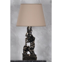 Qdec Modern Dizayn Sus Abajur Gold Bej Diğer