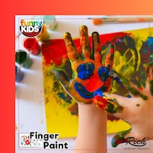 Funny Kids Funny Kids Parmak Boyası 12 Renk X 25 Ml Set Tek Renk