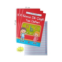 Güzel Yazı Defteri A4 Boy 19 x 27 CM Kılavuz Dik Çizgili 24 Yaprak 3 Adet