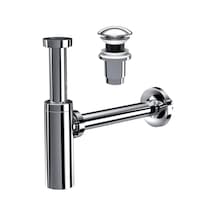 Suera Moon Ayarlanabilir Lavabo Sifonu + Elixir Pop-up Set Krom - Taşma Deliksiz