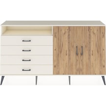 Arges Konsol 3 Raflı 4 Çekmeceli 2 Kapaklı 176x30x99 Aytaşı-çam/a Aytaşı-çam/aytaşı