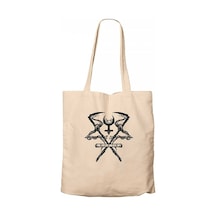 Lorna Shore Logo Krem Kanvas Bez Çanta Krem