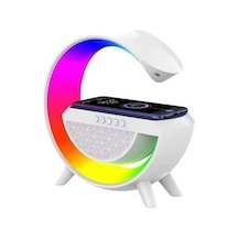 Başkenttekno Led Kablosuz Şarj Özellikli Masa Lambası Bluetooth Hoparlör