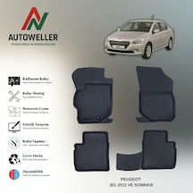 Peugeot 301 2012 Sonrası Uyumlu Havuzlu Oto Paspas