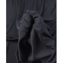 Siyah Renkte İnterlok Örme Kumaş 150x290cm-10861 Siyah